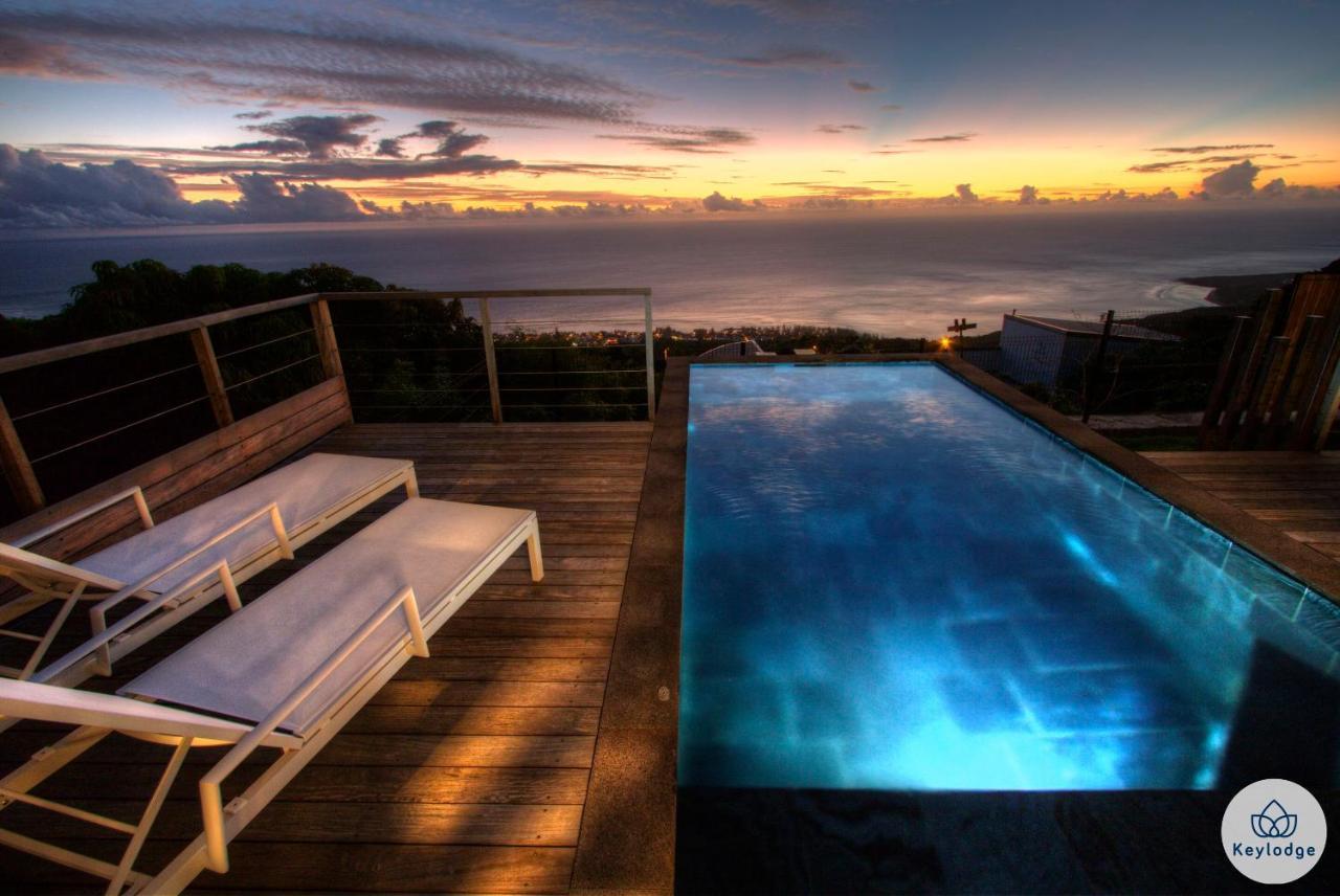 Villa Paloma 4 Etoiles Avec Piscine Et Vue Exceptionnelle Sur L'Ocean A Сен-Лё Экстерьер фото