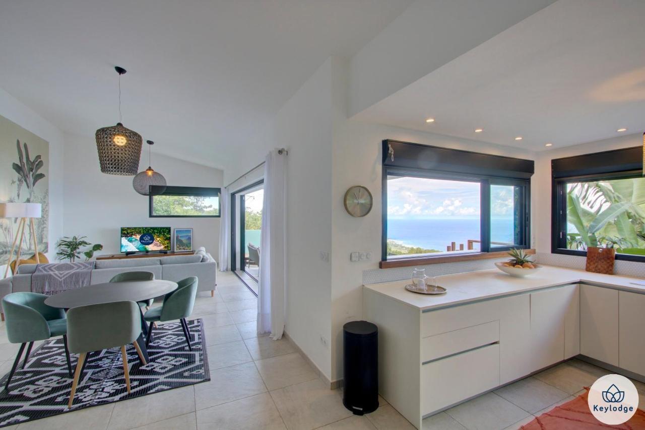 Villa Paloma 4 Etoiles Avec Piscine Et Vue Exceptionnelle Sur L'Ocean A Сен-Лё Экстерьер фото