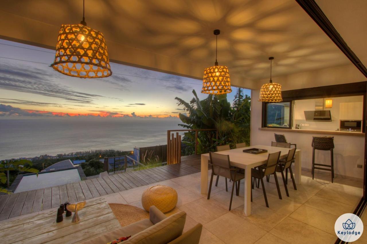 Villa Paloma 4 Etoiles Avec Piscine Et Vue Exceptionnelle Sur L'Ocean A Сен-Лё Экстерьер фото